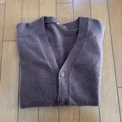 【GU】ブラウン ニットカーディガン Mサイズ