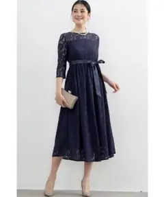 パーティードレス Aライン ネイビー Mサイズ