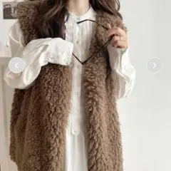 新品未使用 CLASSICALELF ボリュームプードルフェイクファーベスト