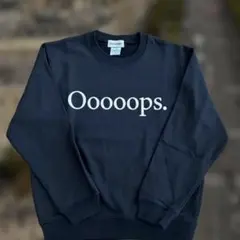 Ooooops print sweat ロゴ スウェット