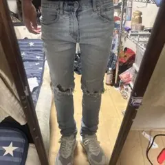 スリムフィット　mnml ksubi us drip ダメージデニムのサムネイル
