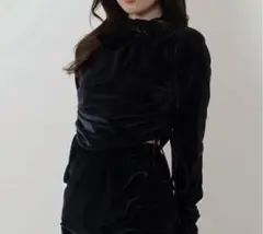 ribbon velour tops（リボンベロアトップス） SENEE