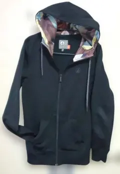 VOLCOM Genuine 裏起毛 指ぬき パーカー Lサイズ ブラック