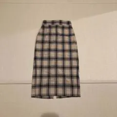タイトスカート　チェック　GU