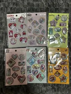 【新品】ディズニー　ウォーターシール　6種類セット　セリア