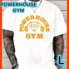 POWERHOUSE GYM パワーハウスジム Tシャツ Lサイズ　ホワイト