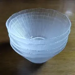 昭和レトロガラスボウル5点セット