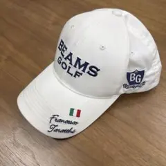 BEAMS GOLF キャップ ホワイト