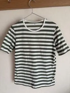 maillot ボーダーTシャツ　カーキのサムネイル
