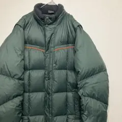 Nike ナイキ　ダウンジャケット ダークグリーン　緑　2way 古着