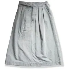 MHL. エムエイチエル 千鳥格子 スカート 膝下白黒グルカマーガレットハウエル