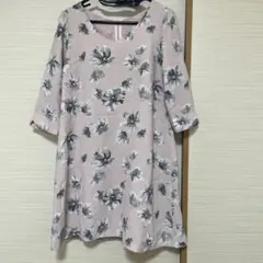 【販売終了】MISCH MASCH 花柄ピンク七分袖チュニックのサムネイル