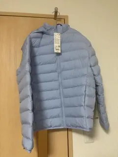 【新品タグ付き】 UNIQLO パフテックウォッシャブルパーカ 160 ブルー