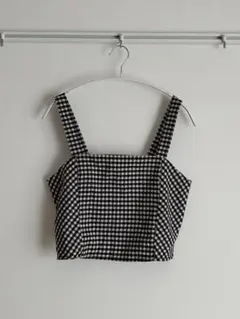 新品未使用✨️【GU】チェック柄 ビスチェ