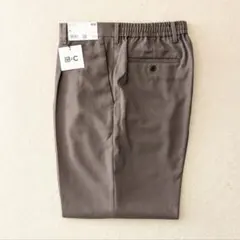 ユニクロc　タックワイドテーパードパンツ　ブラウン　M