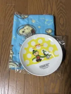 スヌーピー 2025年 プレートとブランケットセット