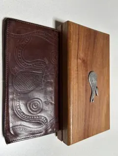 オーストラリア　カンガルー革、長財布　ハンドメイド