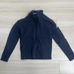 adidas ネイビー フルジップパーカー