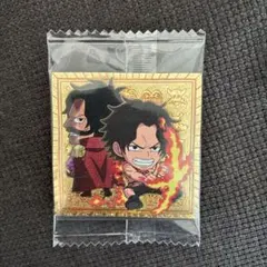 ワンピースシールウエハース ゴールドパラレル　エース&ロジャー　ルフィ&ドラゴン