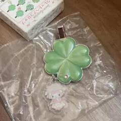 8マイスウィートピアノ　シークレットヘアクリップ　サンリオ　四葉　クローバー