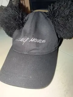 ミッキーマウス ポンポンキャップ ブラック