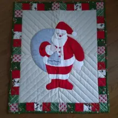 ハンドメイド　クリスマス　パッチワーク
