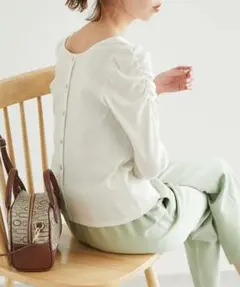 ROPÉ PICNIC 袖ギャザートップス