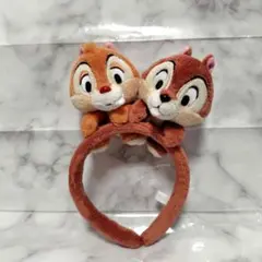 ディズニー カチューシャ チップとデール チプデ ぬいぐるみタイプ