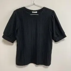 DRESKIP ブラック 半袖 　カットソー　Tシャツ　 Lサイズ