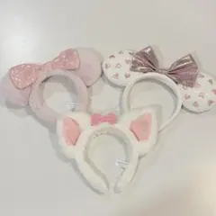 ディズニー　カチューシャ　マリーちゃん　ミニー　TDL ピンク まとめ売り