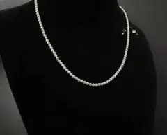 高級 テニスブネックレス 925 J cz 43㎝ 5㎜UP〜30g - メルカリ