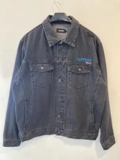 XLARGE デニムジャケット L BLK エクストララージ ブラック