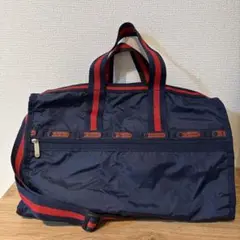 レスポートサック ボストンバッグ 2way ショルダー 紺 ネイビー 鍵付き
