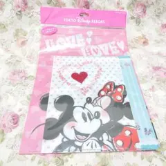 BD1604新品ミッキー　ミニー　A4ファイル3枚クリアホルダーセット◎