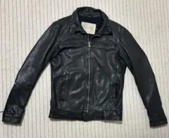 MUSHER ITALIA レザージャケット ブラック M 革ジャン イタリア