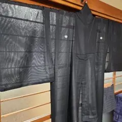 【美品】黒の喪服 着物 夏用