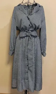 【美品】apart of lowrys シャツワンピ オフショルダー ギンガム