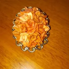 アンティーク　練り細工のブローチ