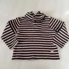 最終値下げpetit main☆オーガニックコットン　裏起毛トップス 90