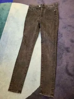 moussy スキニーデニム グレー