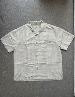90's Island Shores チェック柄 レーヨン シャツ XL
