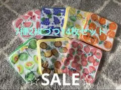 日本製タオル　ハンカチ　セット まとめ売り ミニタオル ミニハンカチ　果物14枚