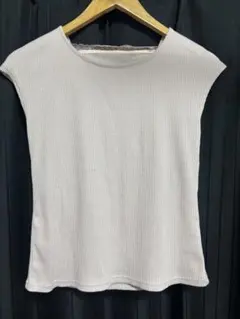 【美品】プロポーションボディドレッシング❤︎フレンチスリーブニット　トップス
