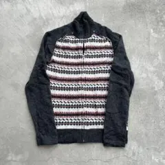 00s OLD GAPオールドギャップY2Kニットセーターフェアアイル柄テック系