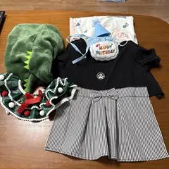 犬用コスチュームセット バースデー・クリスマス・恐竜 XLのサムネイル