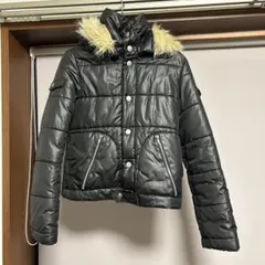 ダウンジャケット　ブラック　黒　ショート　韓国