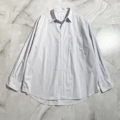 A18742 美品 マーカウェア 23SS ストライプコンフォートフィットシャツ