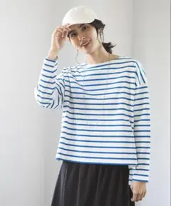 LEPSIM レプシィム　ボーダー　プルオーバー　ブルー　新品　トップス