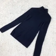 無印良品　タートルネックニット　ウール　ブラック　黒　Mサイズ