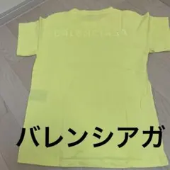 バレンシアガ　蛍光　黄色　イエロー　ロゴ　Tシャツ　レディース　M バックロゴのサムネイル